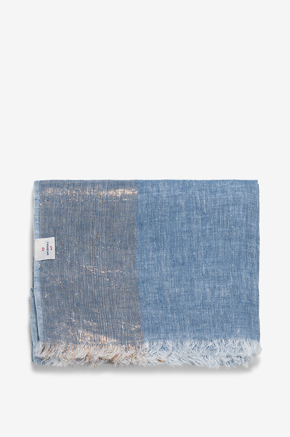 19 ANDREA'S 47 Lilu Stripes linen scarf Women BLUE 1