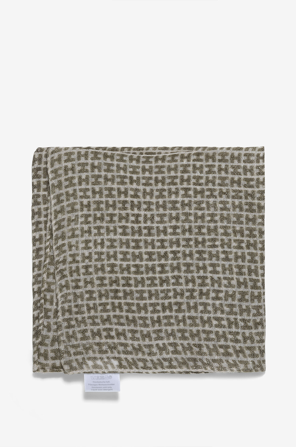 Rade wool and linen pocket square