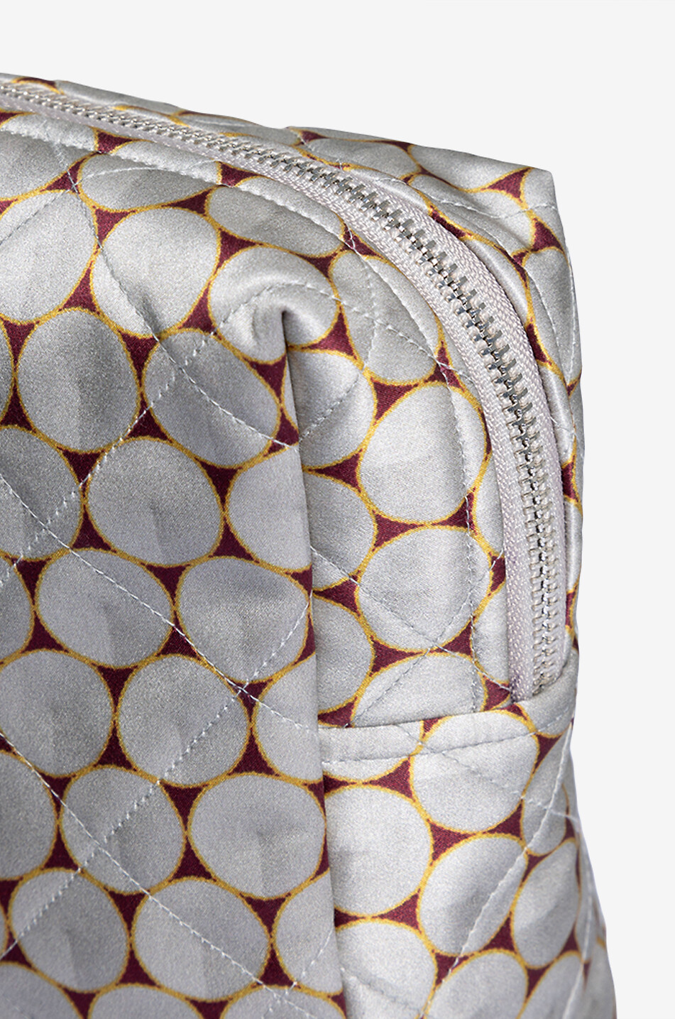 KARMA ON THE ROCKS Grande pochette en soie Wagasa Femme DORE 5