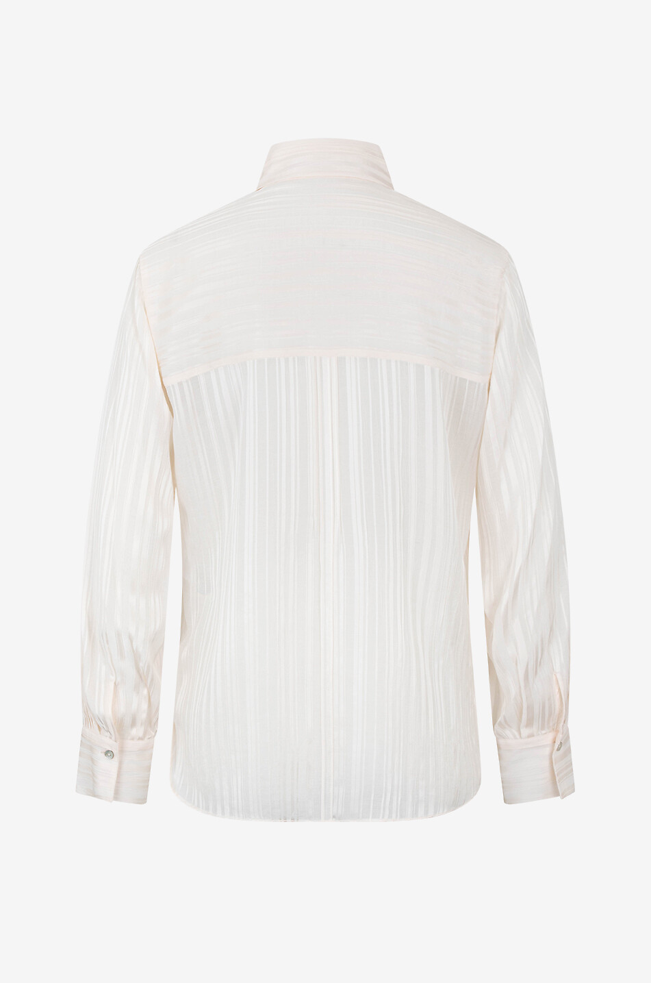 VINCE Hemd mit satinierten Streifen Damen CREMEFARBEN 2