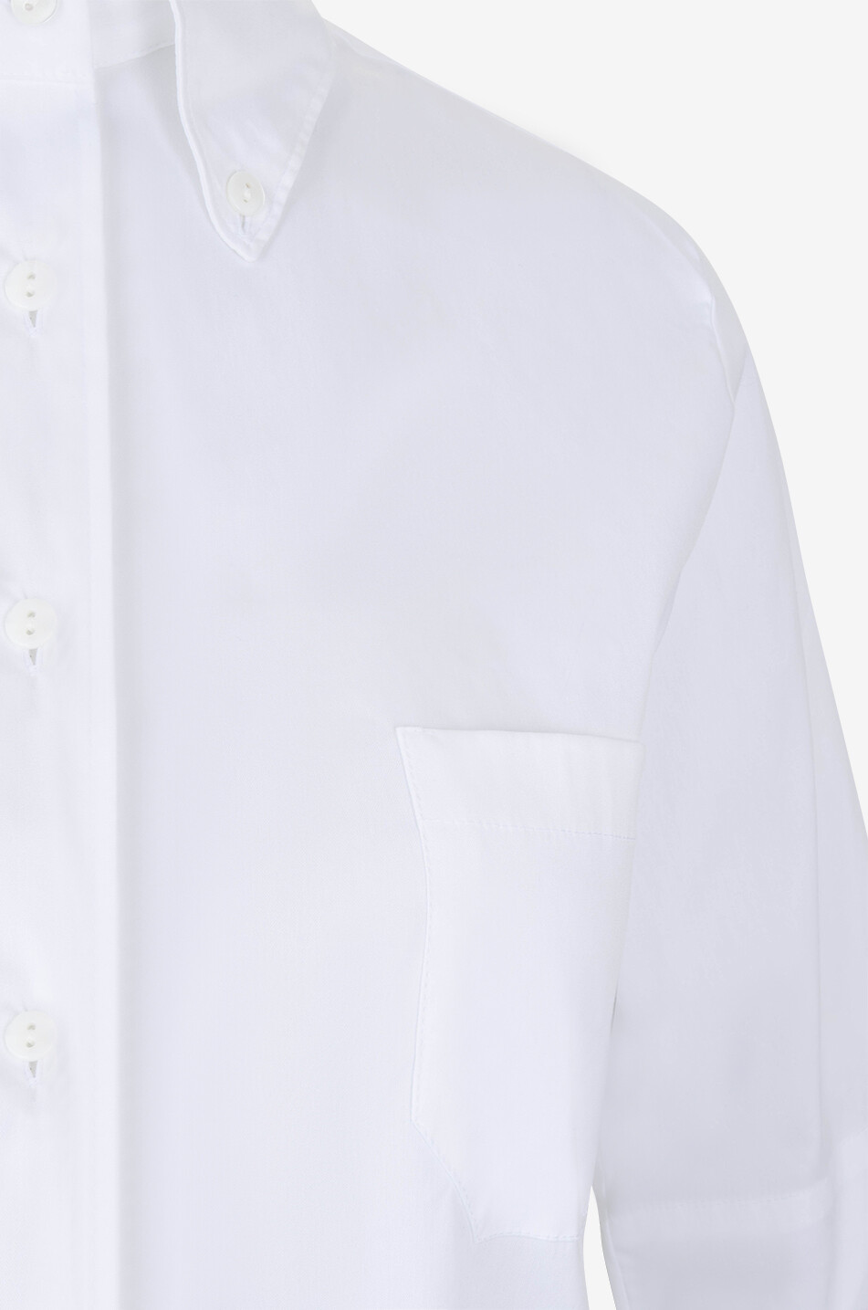 ARTIGIANO Rosa cotton three-quarter sleeves shirt Women WHITE 3