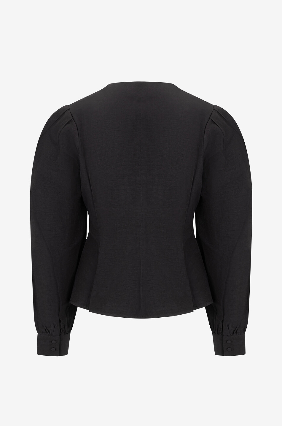 BALZAC PARIS Carlotta long-sleeved acetate linen and viscose blouse Women DARK BLUE 2