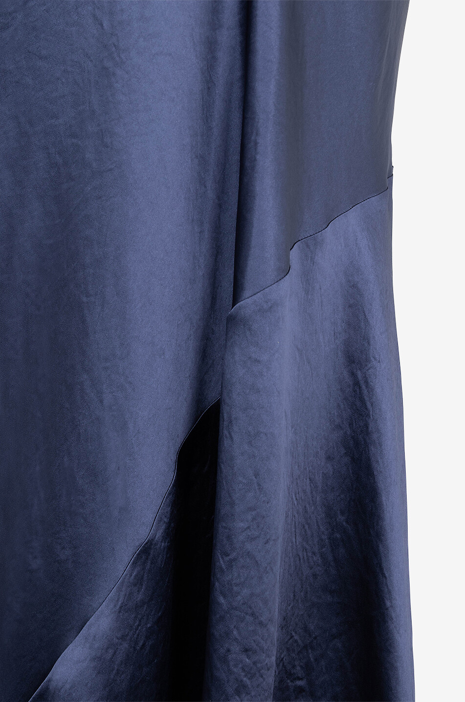 VINCE Jupe longue en satin Femme BLEU 3