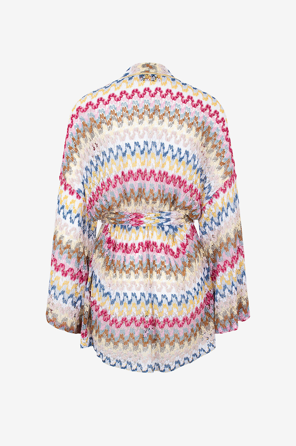 MISSONI Long belted cardigan with psychedelic pattern Women MULTI COLOURED 2