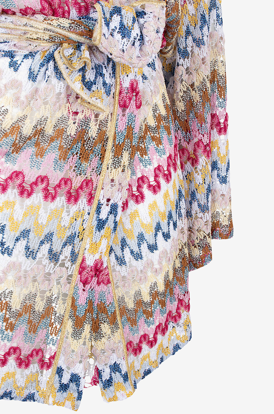 MISSONI Long belted cardigan with psychedelic pattern Women MULTI COLOURED 3