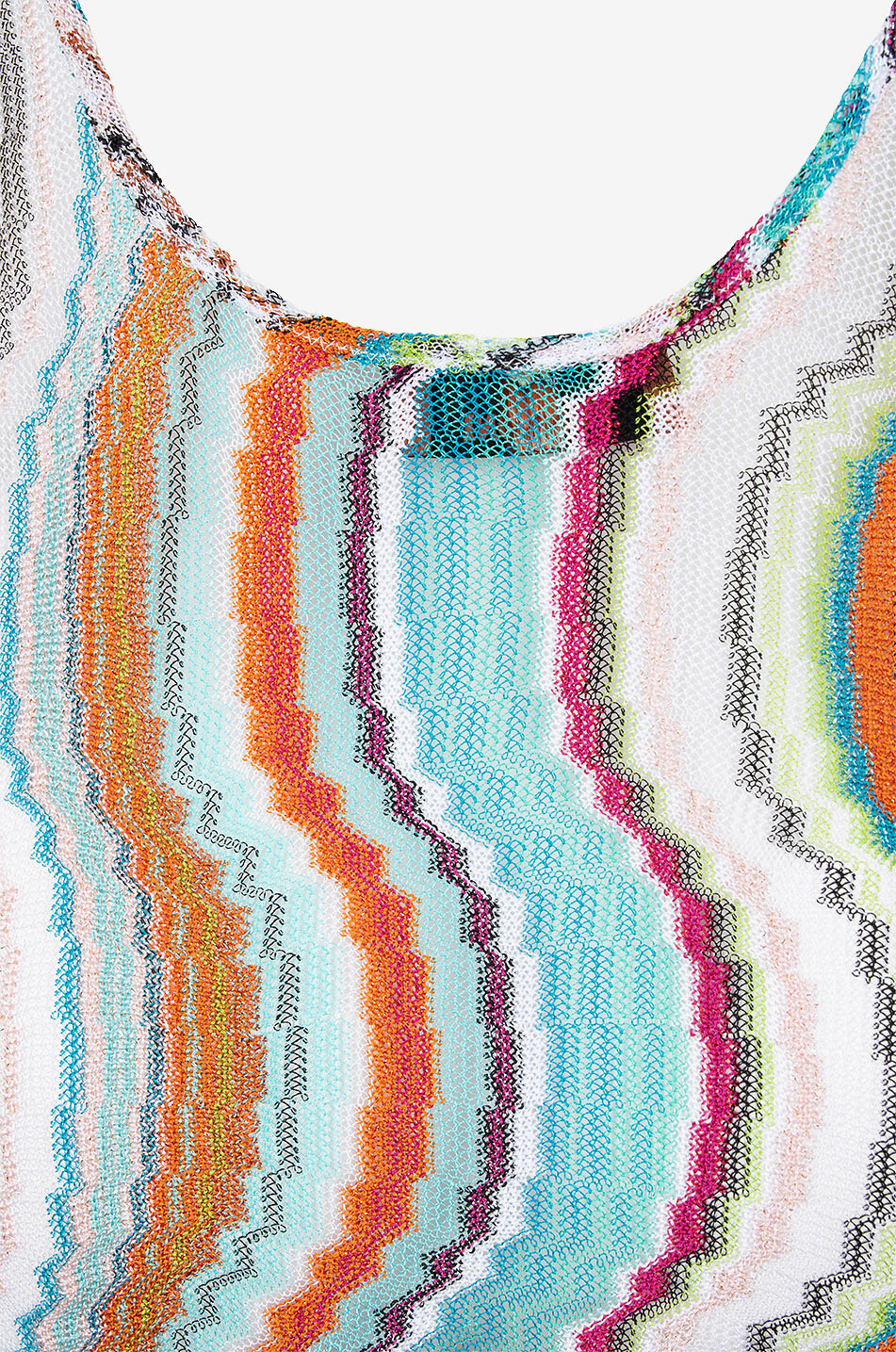 MISSONI Wave-patterned long knit slip dress Women MULTI COLOURED 3