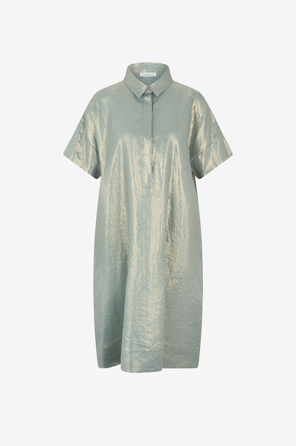 Robe midi en lin chatoyant