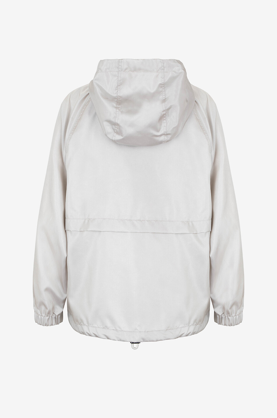 PANICALE Sateen sheen relaxed hooded wind jacket Women BEIGE 2