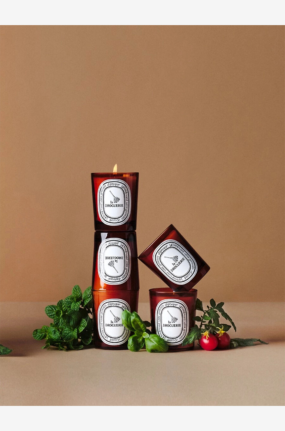 Bougie anti-odeurs au basilic La Drogerie - 190 g
