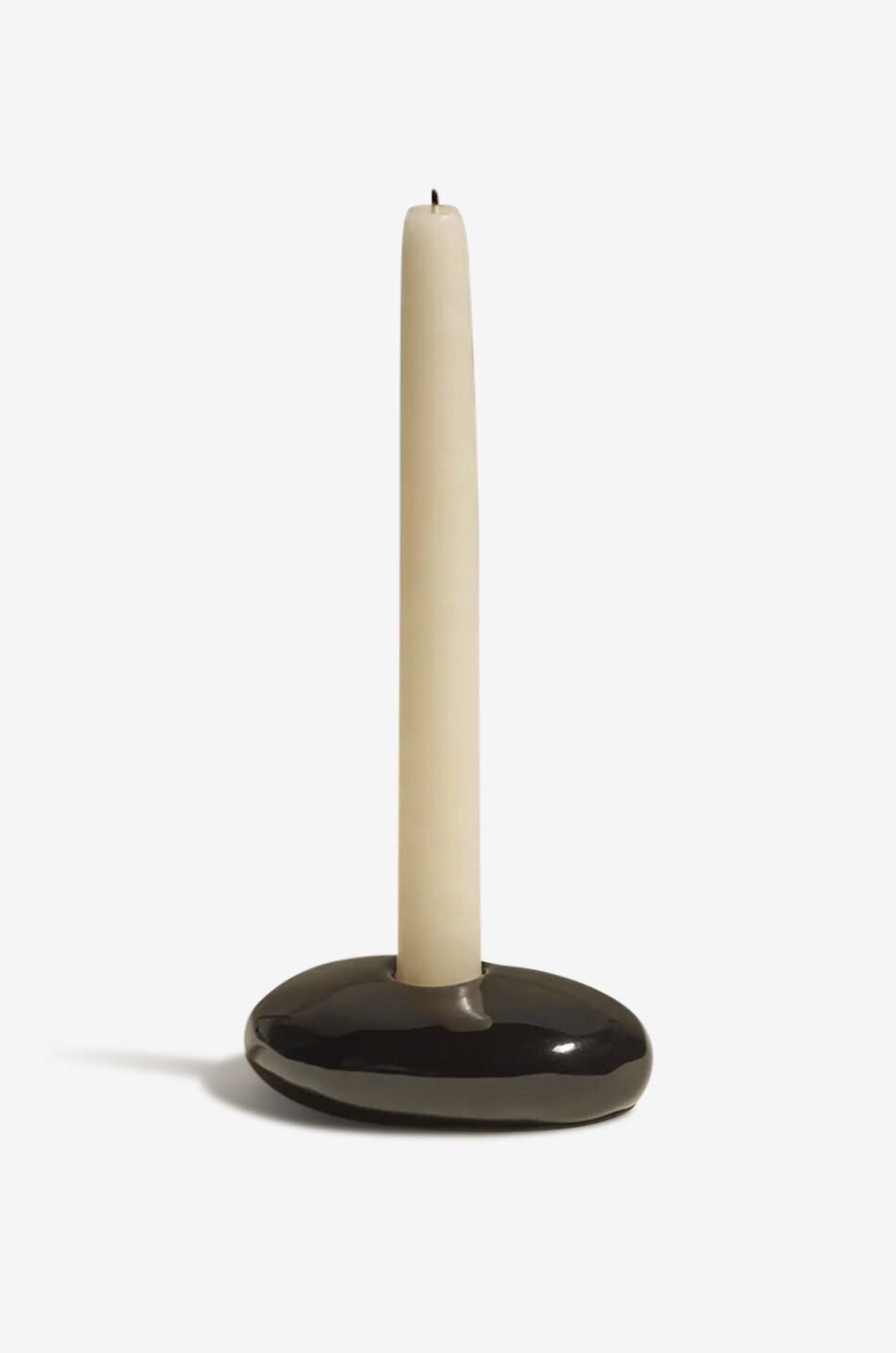 MAISON SARAH LAVOINE Bougeoir en céramique Stone Maison NOIR 2