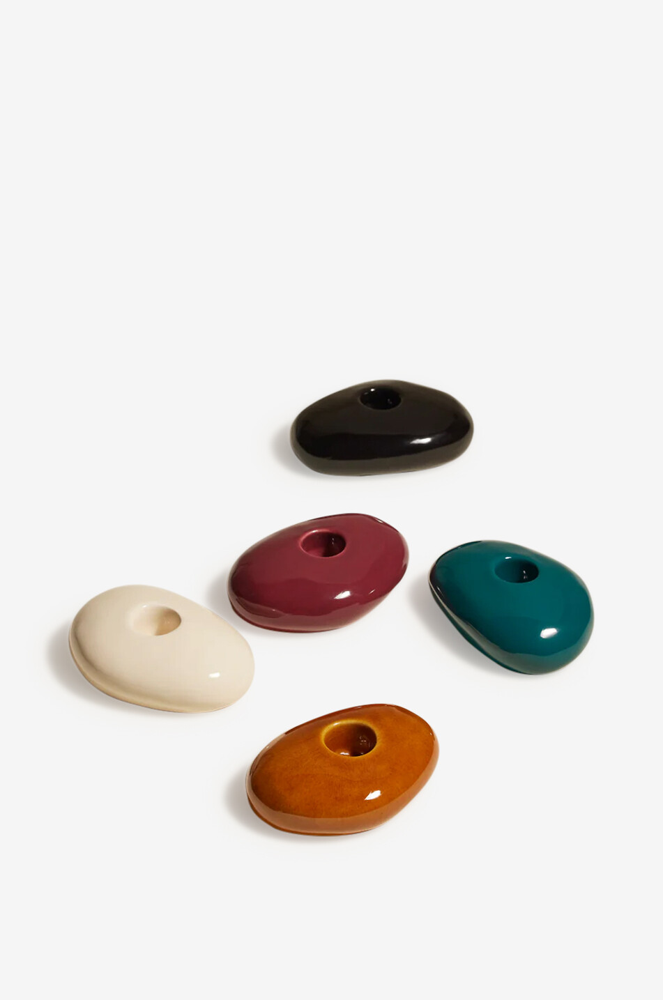 MAISON SARAH LAVOINE Bougeoir en céramique Stone Maison NOIR 3