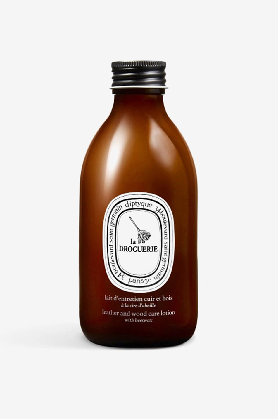 DIPTYQUE Lait d'entretien cuir et vois à la cire d'abeille La Droguerie - 250 ml Maison Incolore 1