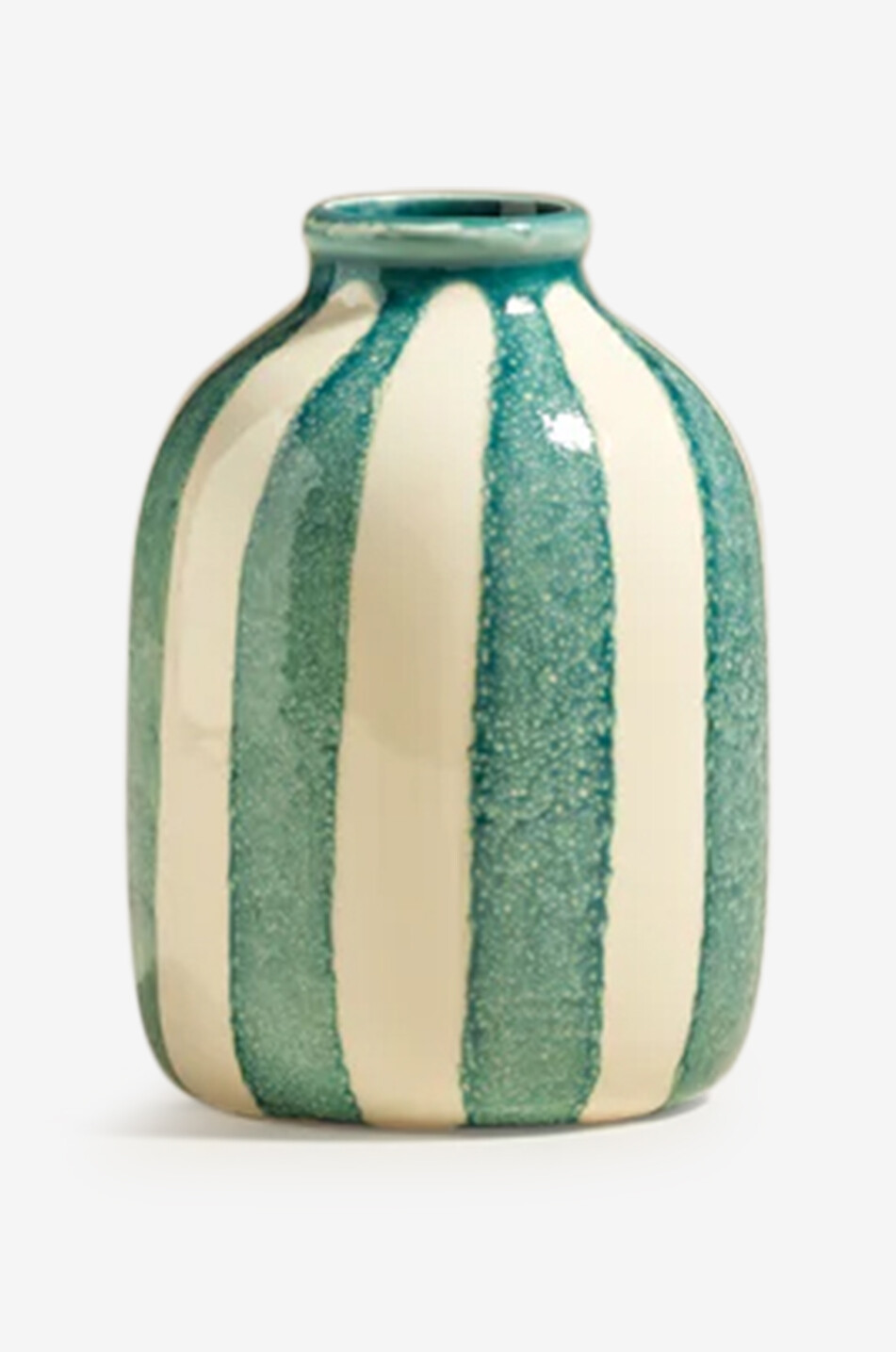Vase rayée en céramique Riviera - H14