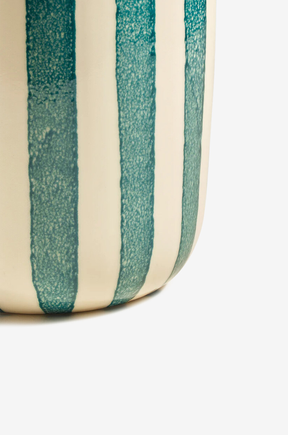 MAISON SARAH LAVOINE Vase rayée en céramique Riviera - H14 Maison BLEU 3