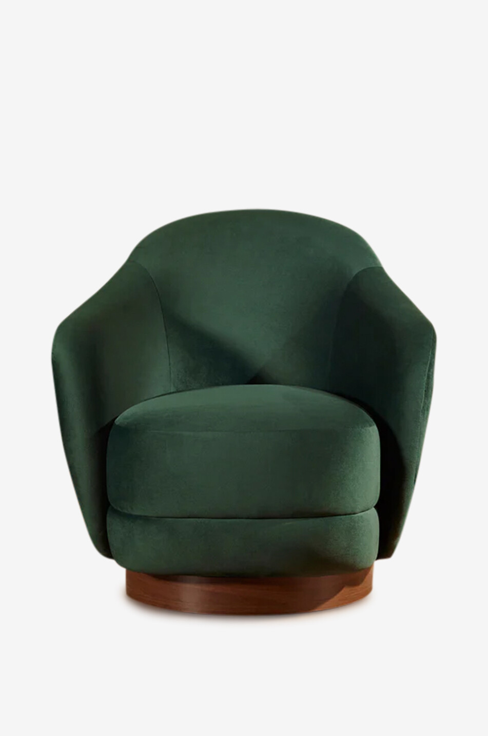 Fauteuil pivotant en tissu bouclette Bozzolo - Grand Modèle