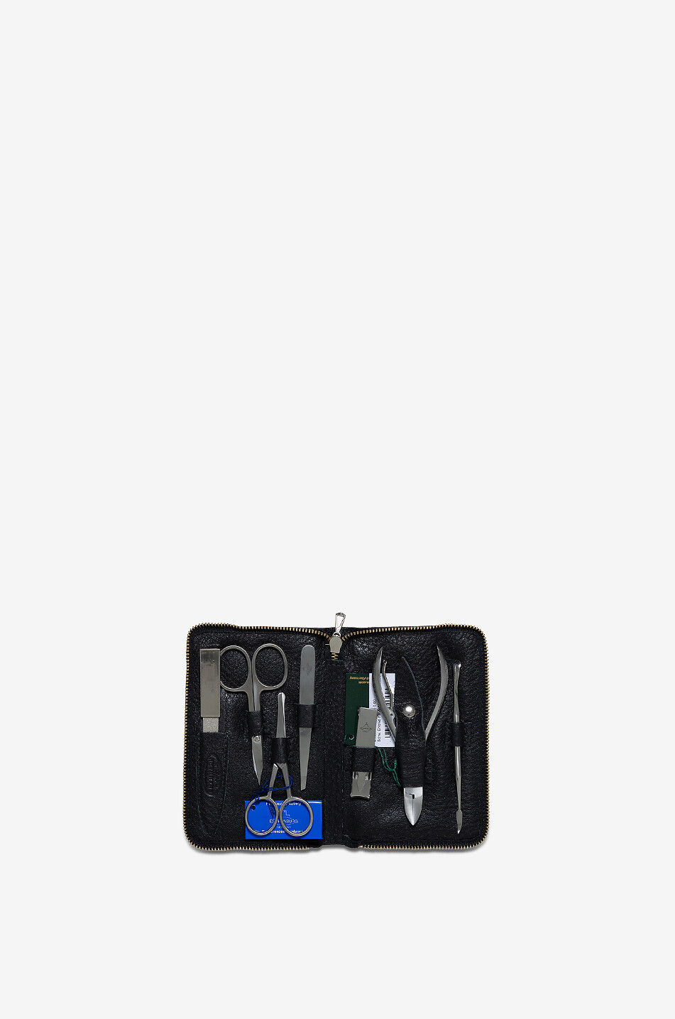 F. HAMMANN Manicure set in a grained leather case Men BLACK 3