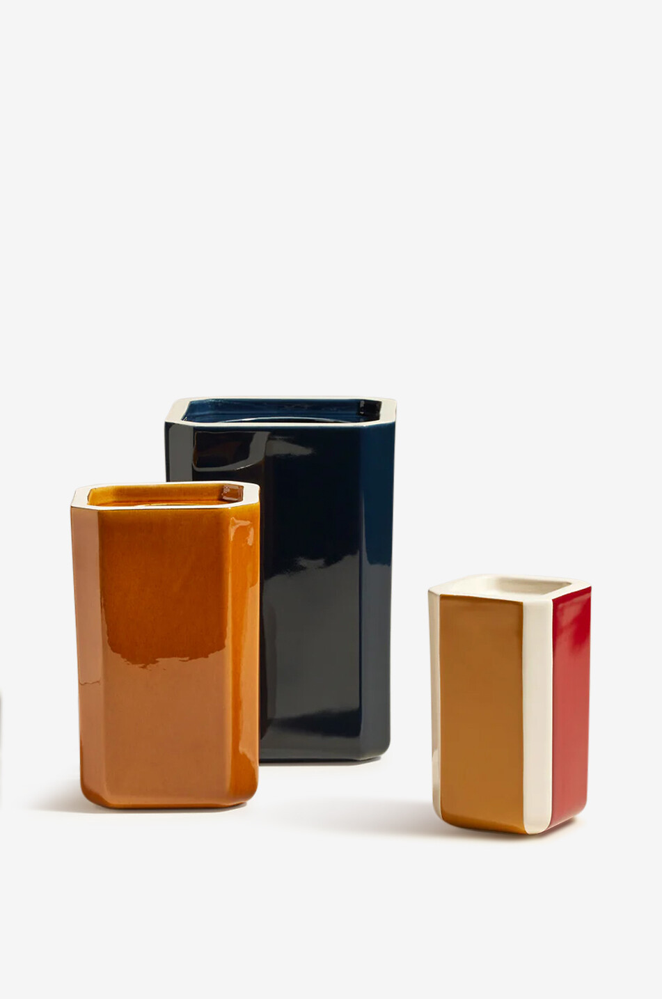 MAISON SARAH LAVOINE Facettes Large stoneware vase Home MULTI COLOURED 3