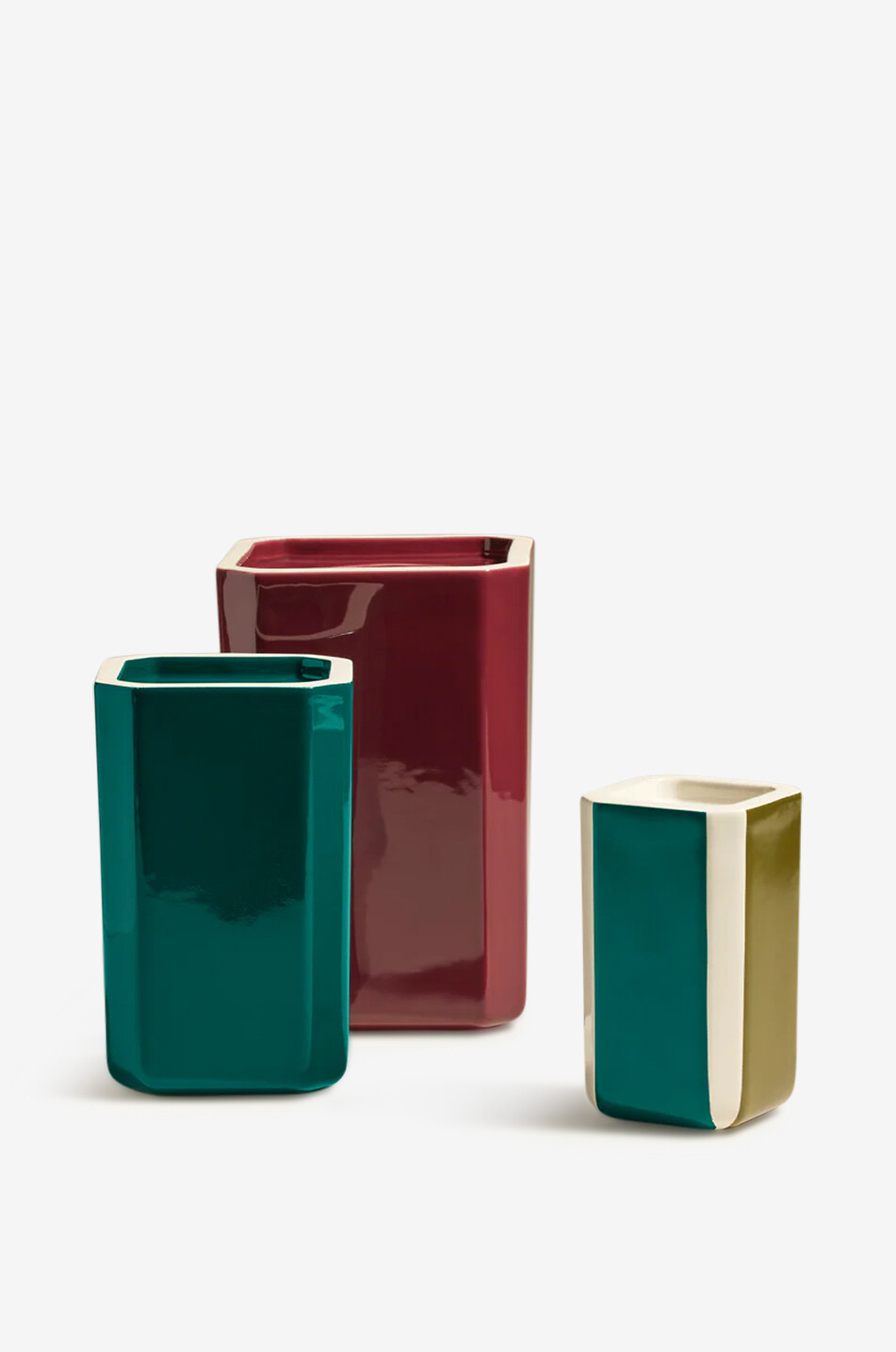 MAISON SARAH LAVOINE Facettes Medium stoneware vase Home BLUE 3