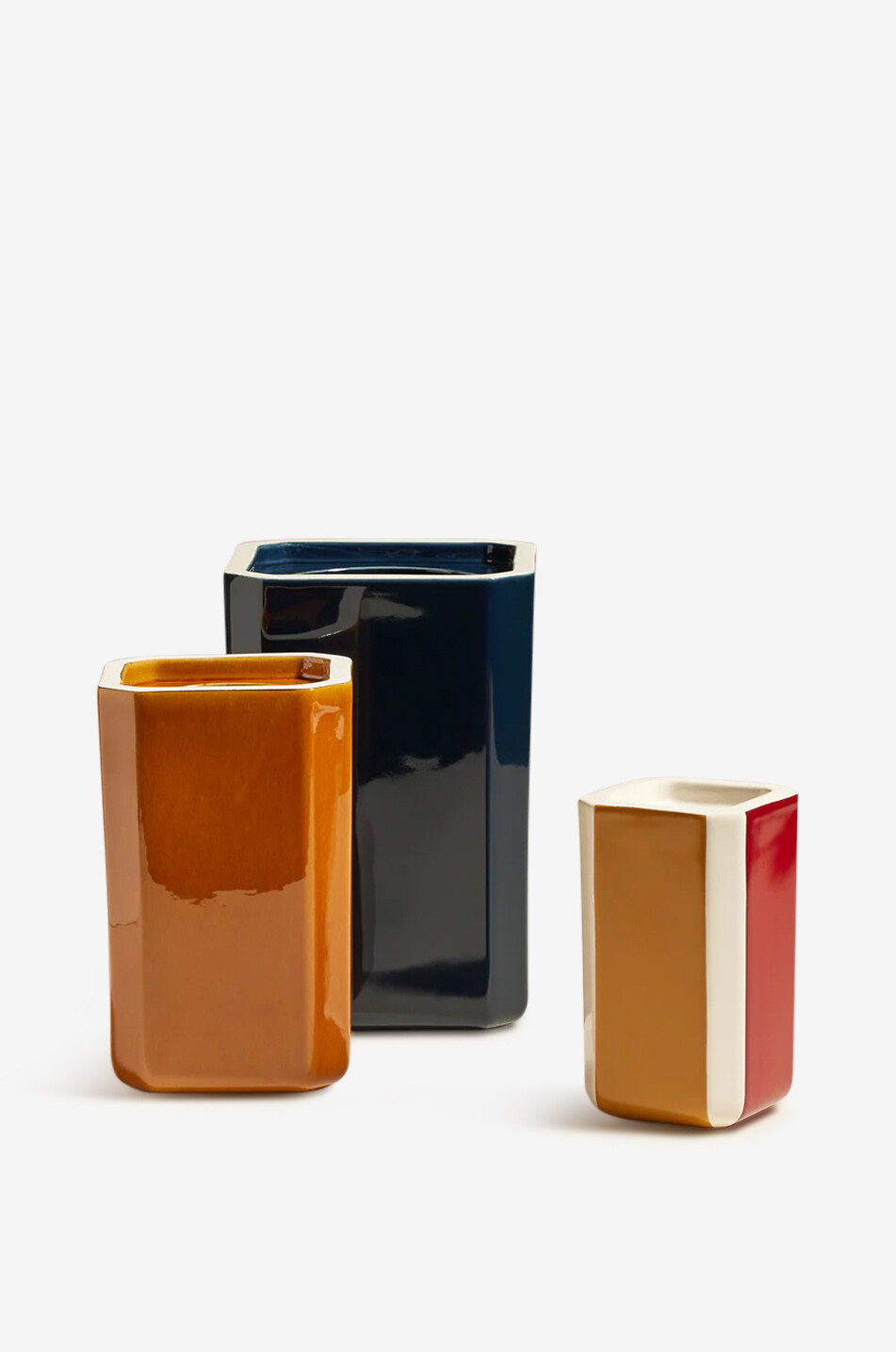 MAISON SARAH LAVOINE Vase en faïence Facettes Petit Maison MULTICOLORE1 3