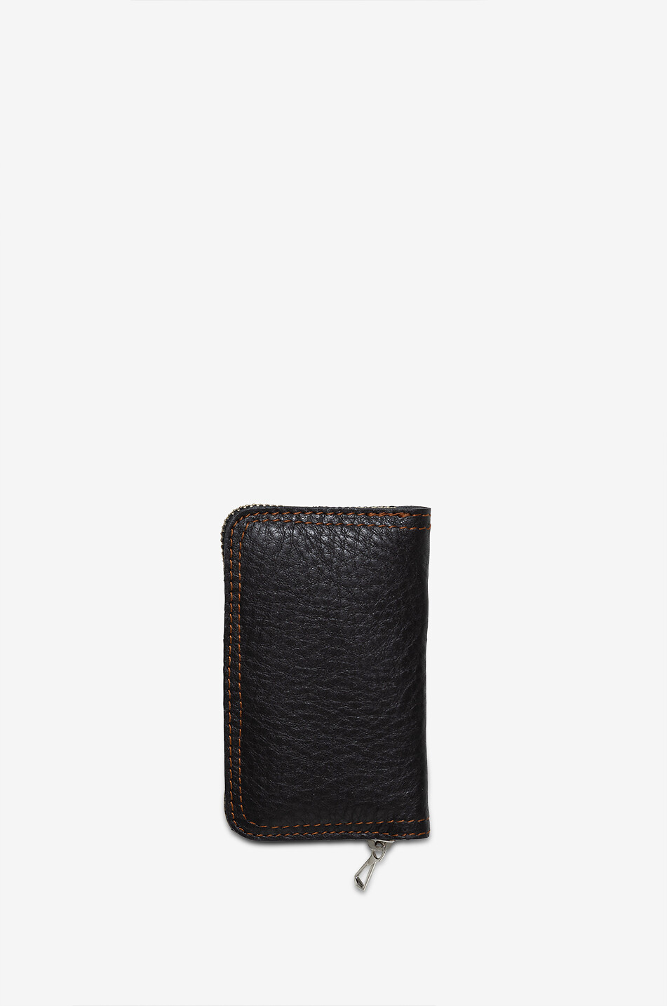 F. HAMMANN Mini kit de manucure dans un étui en cuir grainé Homme MARRON FONCÉ 1