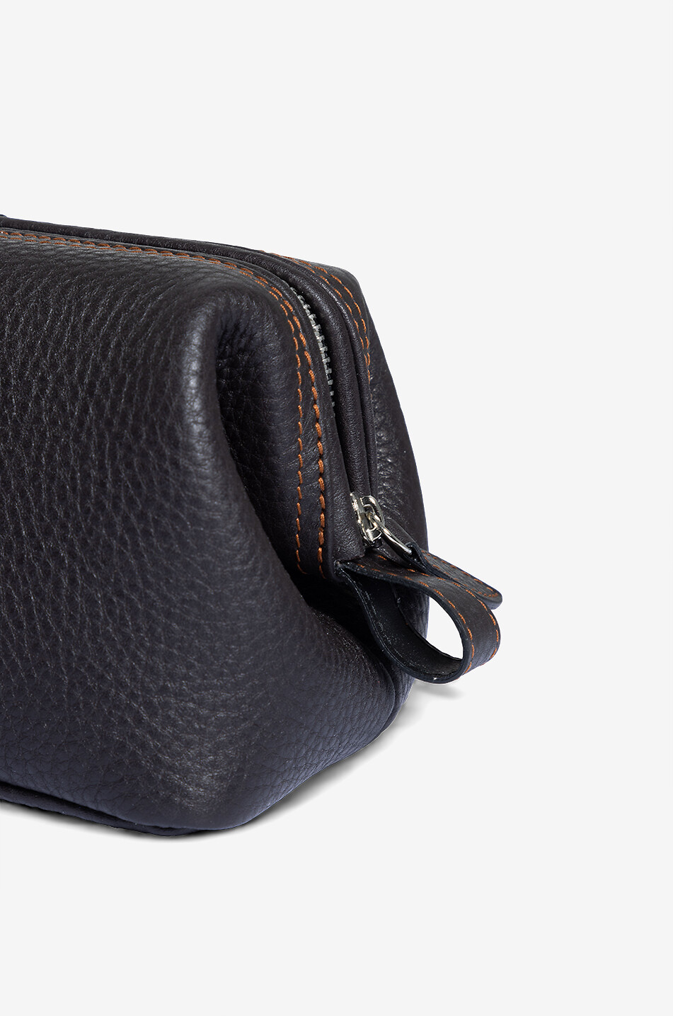 F. HAMMANN Petite trousse de toilette en cuir Mousetrap Homme MARRON FONCÉ 5