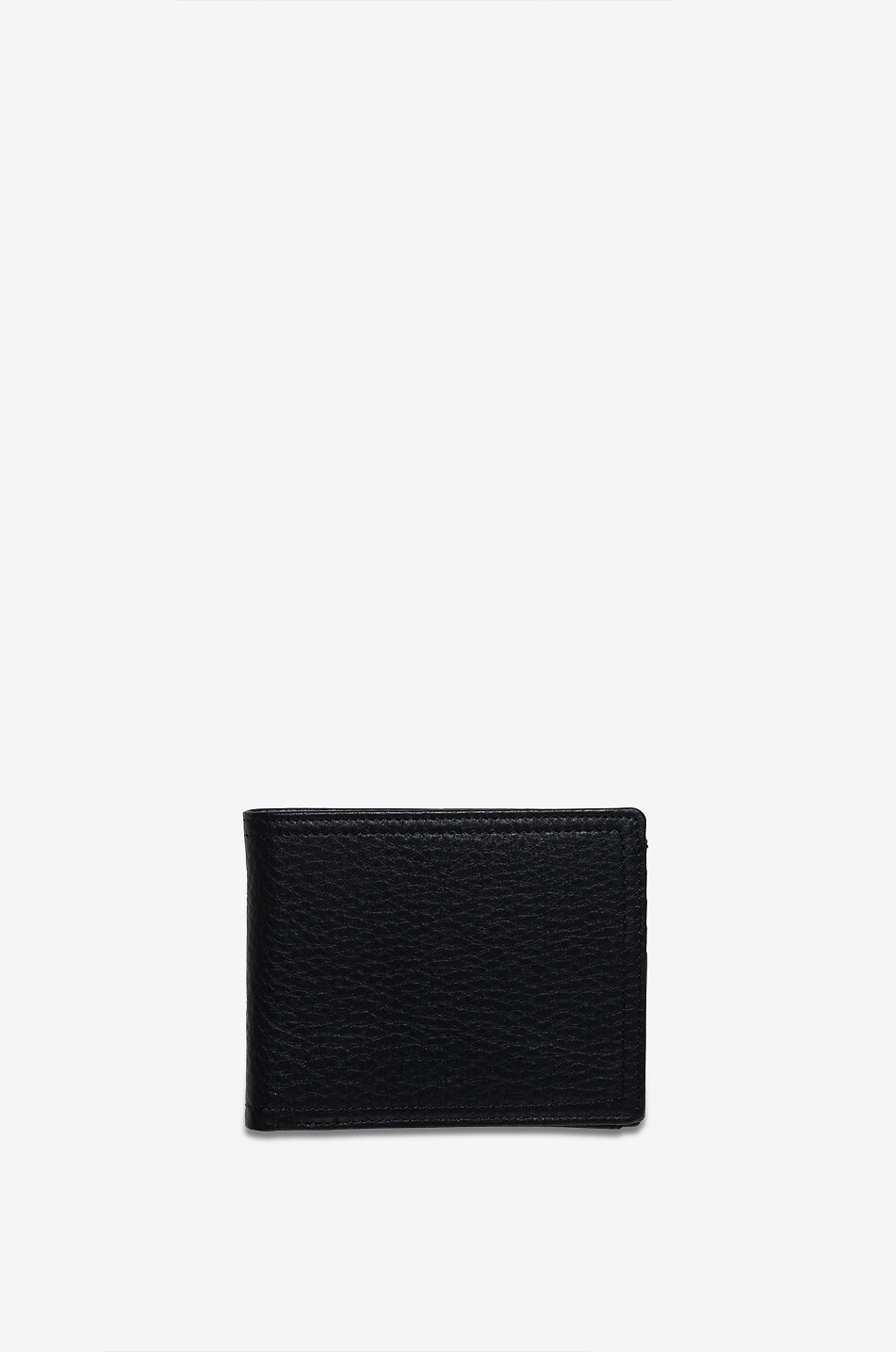 F. HAMMANN Portefeuille à deux volets en cuir Homme NOIR 1