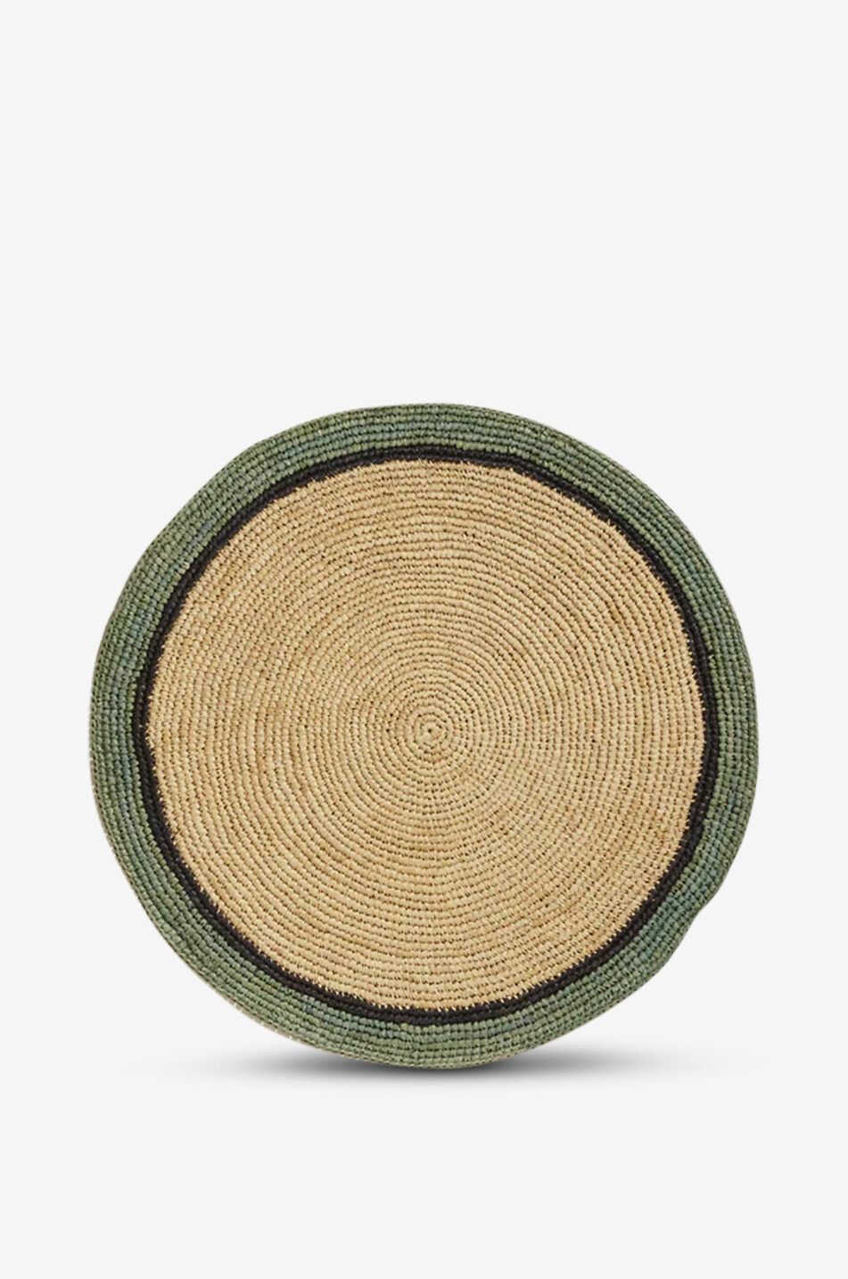MAISON SARAH LAVOINE Globe round braided place mat - D38 Home GREEN 1