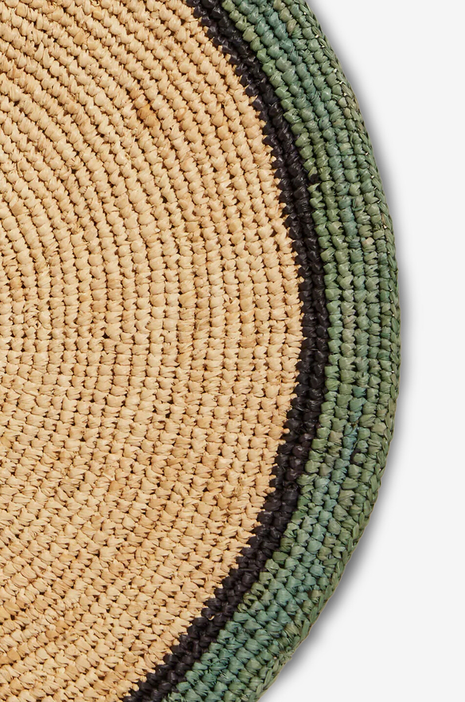 MAISON SARAH LAVOINE Globe round braided place mat - D38 Home GREEN 2