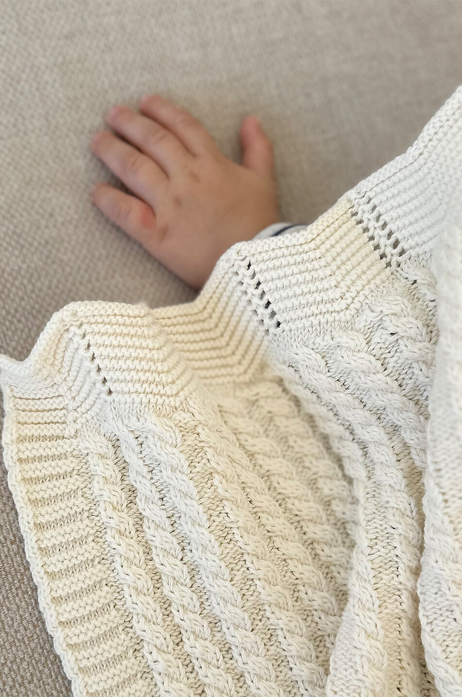 JOLI NOUS Babydecke La Couverture Cream Baby CREMEFARBEN 3