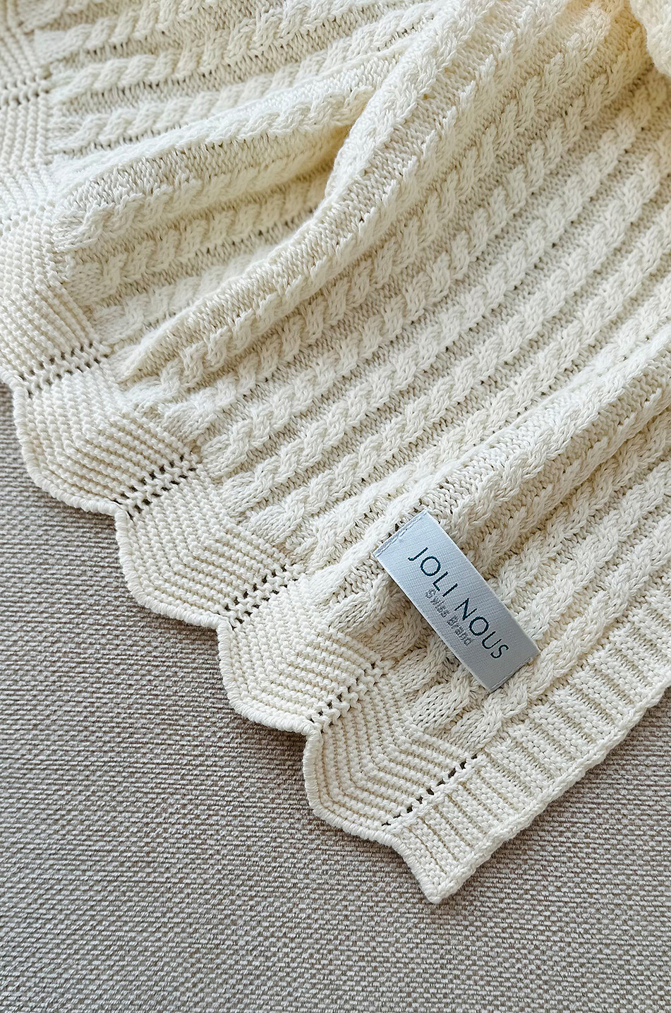 JOLI NOUS Babydecke La Couverture Cream Baby CREMEFARBEN 5