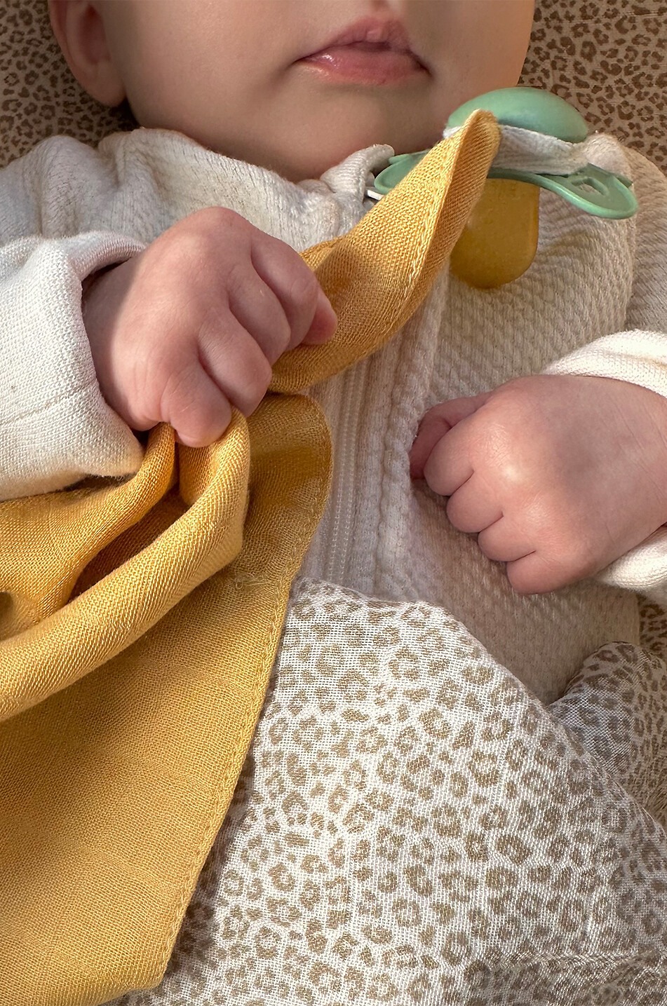 JOLI NOUS Lange bébé Le Lange Mini Jaune Bébé JAUNE CLAIR 5