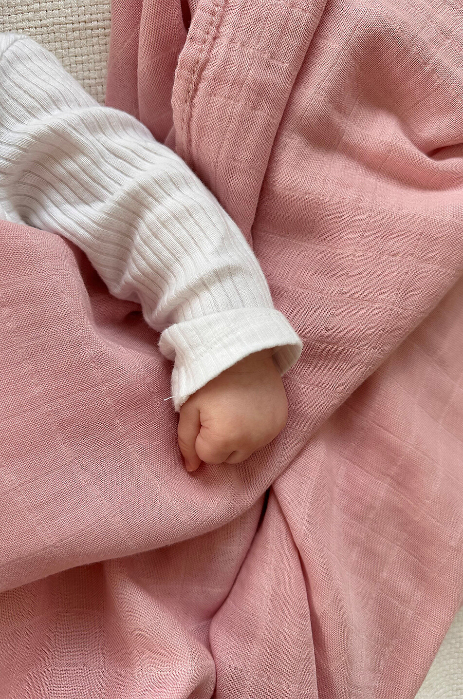 JOLI NOUS Babytuch Le Lange XL Rose Baby HELLROSA 5