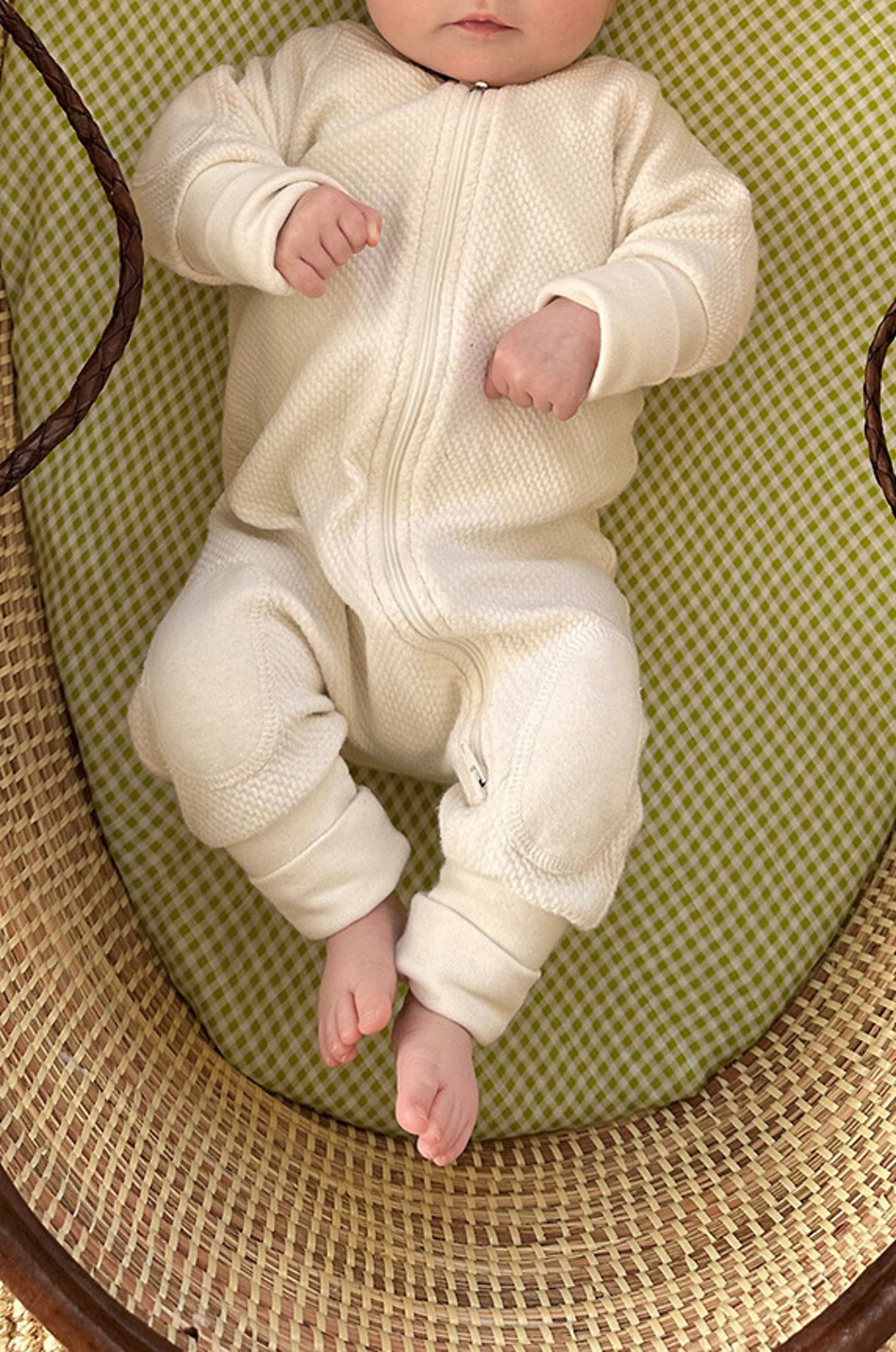 JOLI NOUS Babytuch Le Lange XL Vichy Baby GRÜN 3