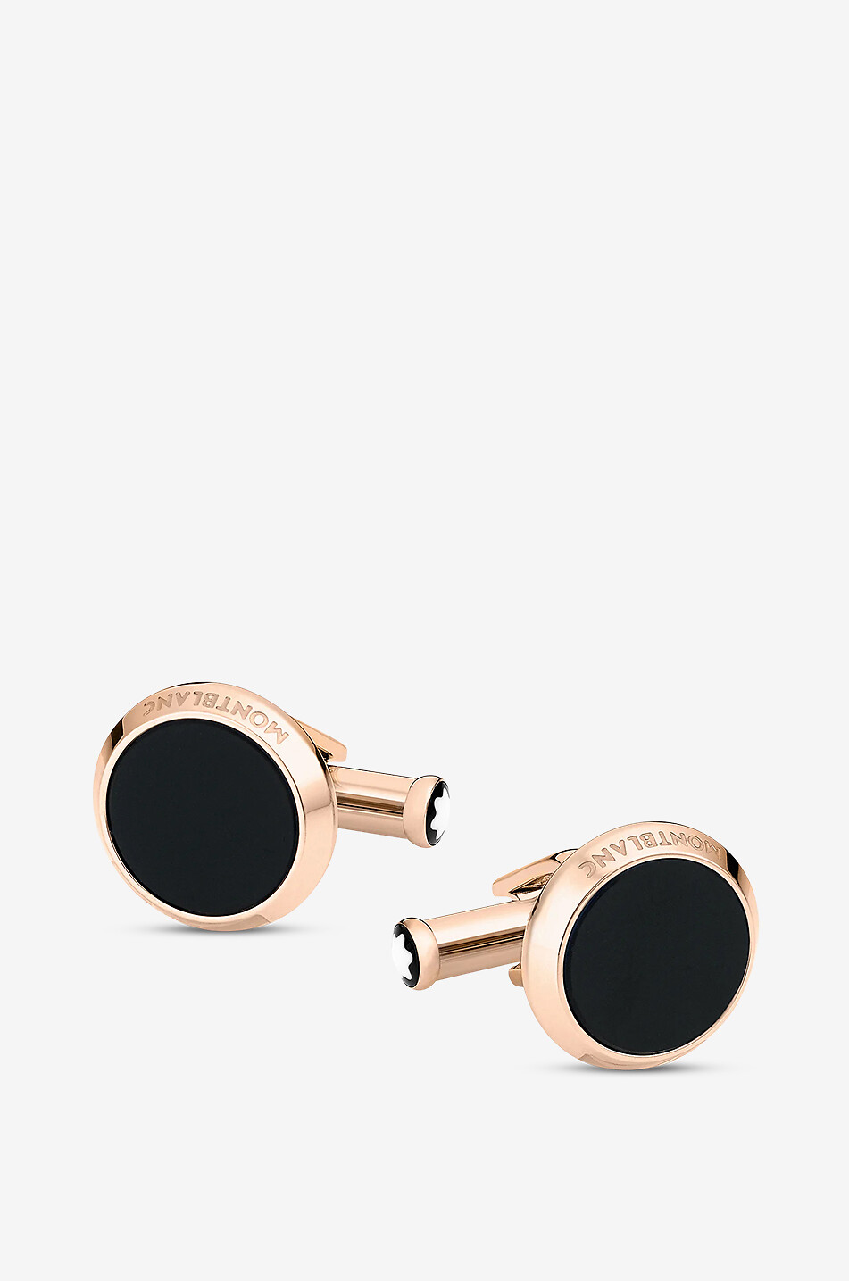 Boutons de manchettes en acier et onyx Meisterstück