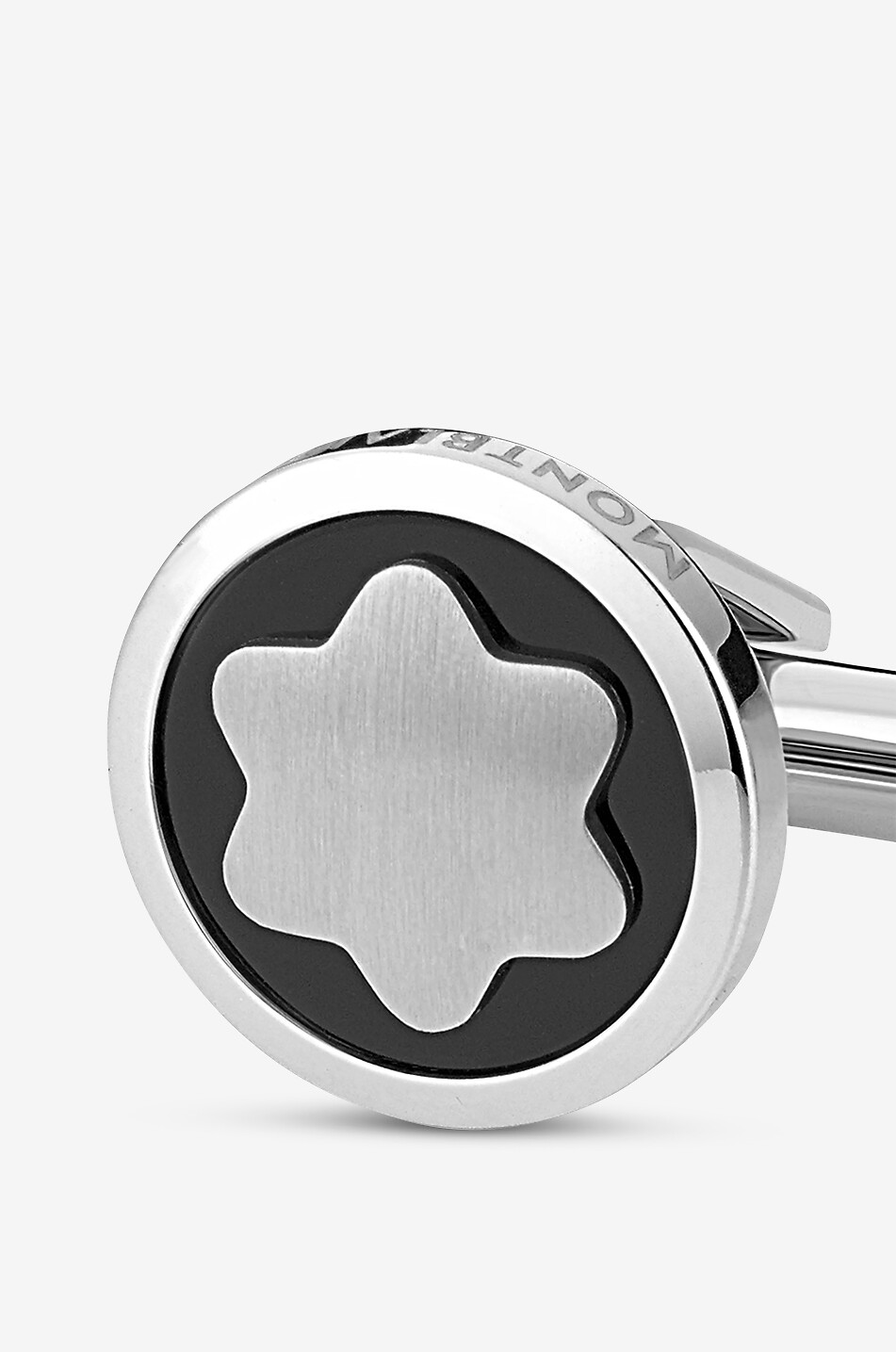 MONTBLANC Manschettenknöpfe mit Onyx Montblanc Star Herren SILBER 3