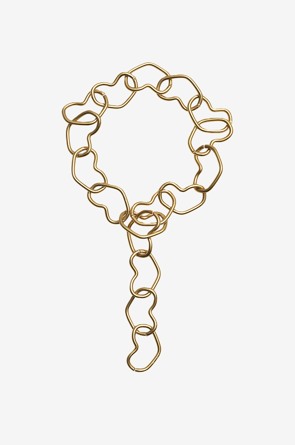 Collier épais doré Maxi Coeur