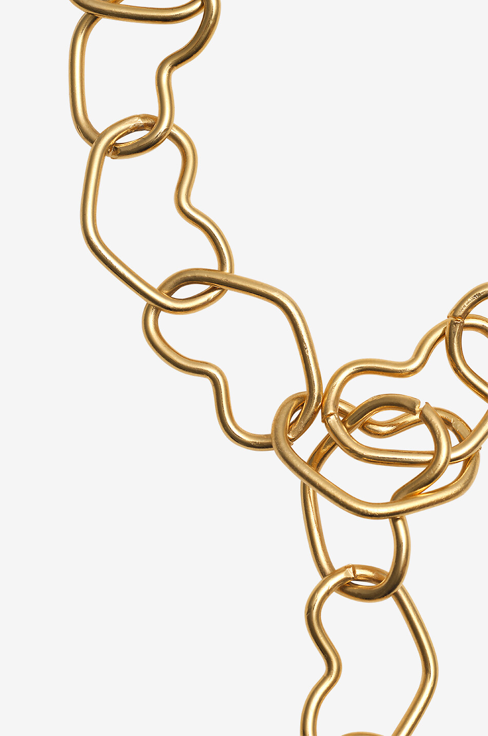 Dicke goldene Halskette Maxi Coeur