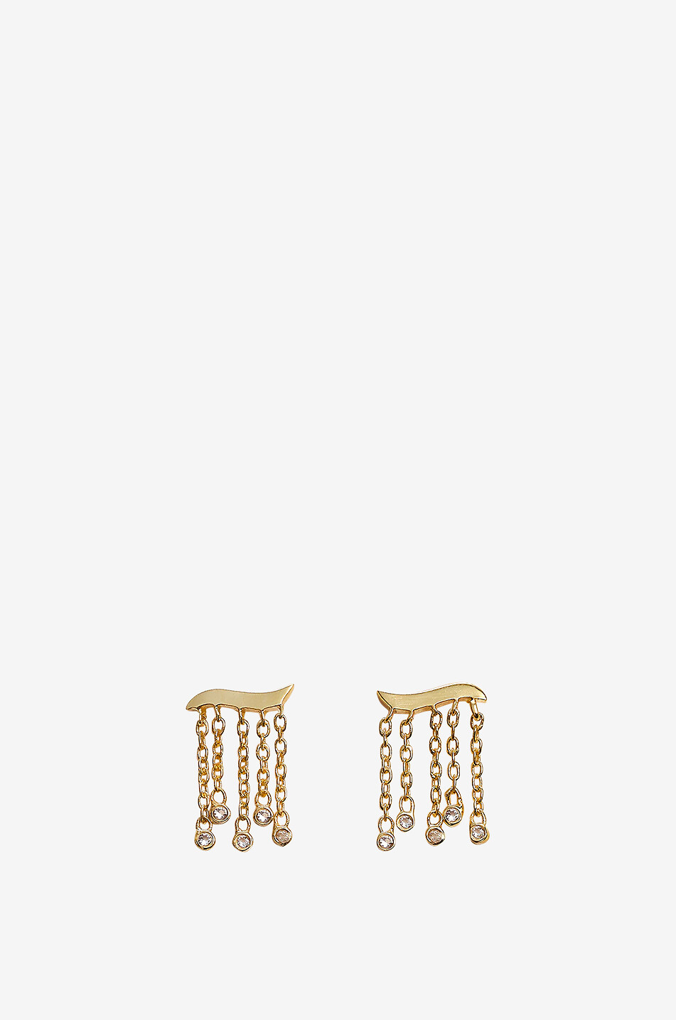 Boucles d'oreilles ornées de chaînes Pesciu d'Amore