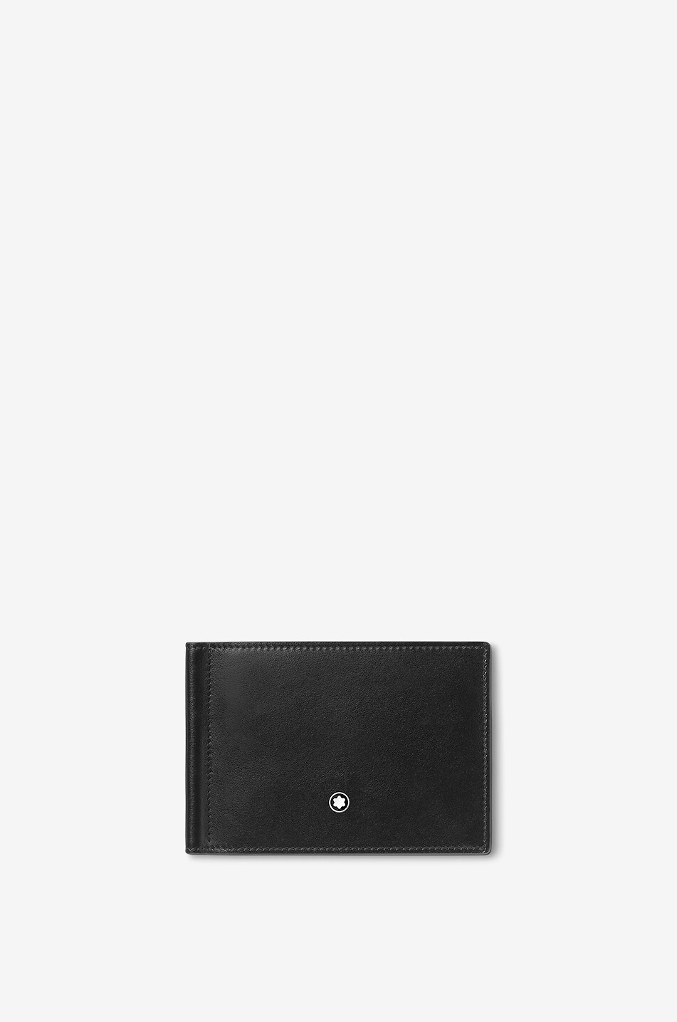 MONTBLANC Meisterstück 6cc leather wallet with money clip Men BLACK 1
