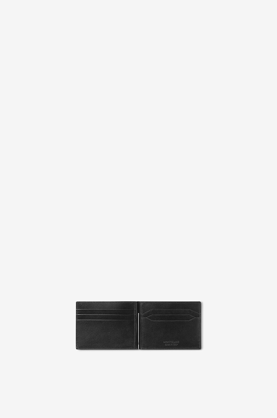 MONTBLANC Meisterstück 6cc leather wallet with money clip Men BLACK 2