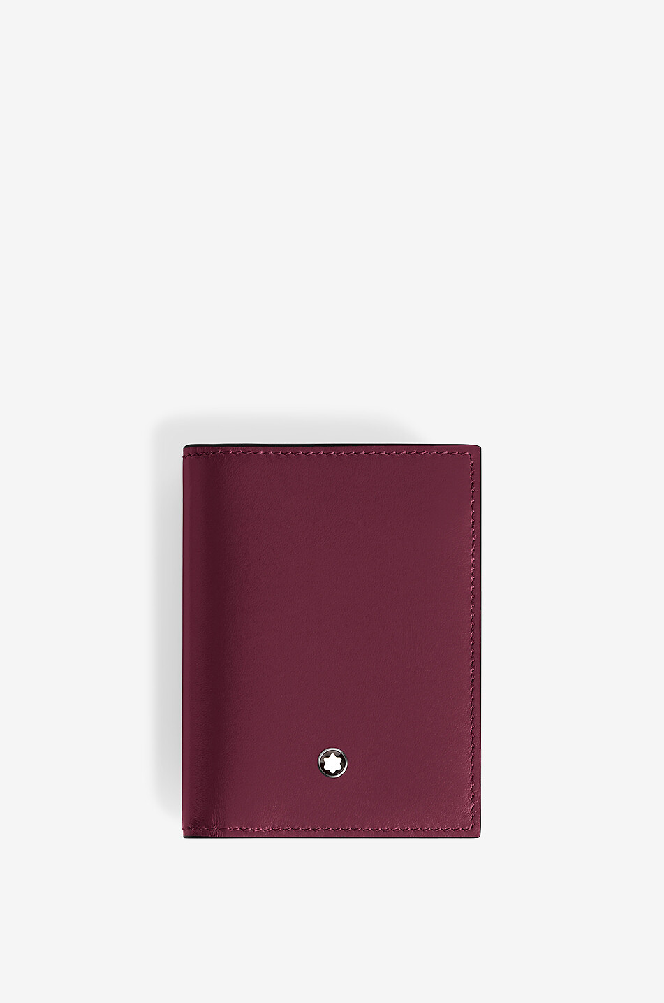 MONTBLANC Visitenkartenetui aus Glattleder Meisterstück 4cc Cassis Herren DUNKELROT 1