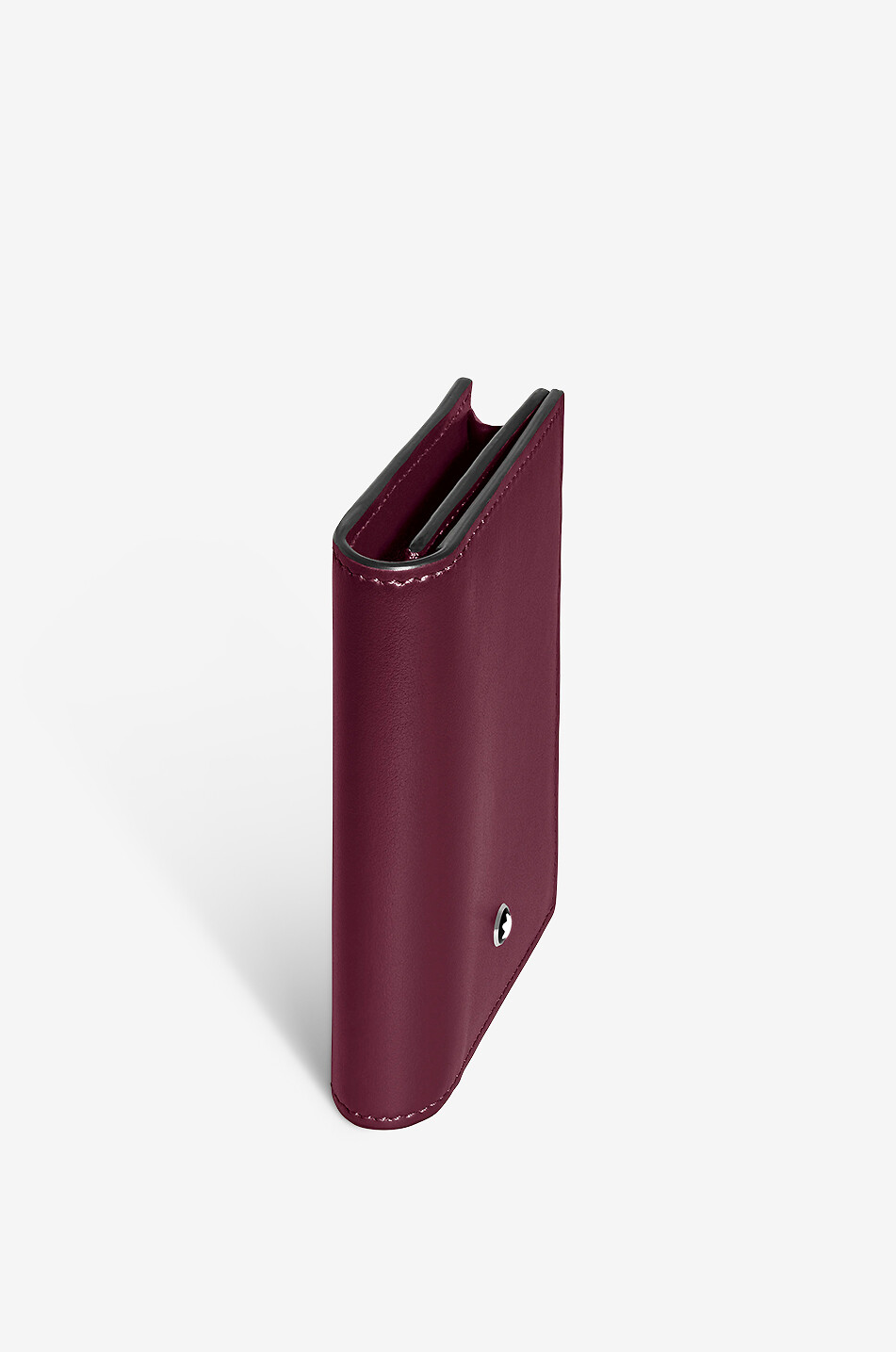 MONTBLANC Visitenkartenetui aus Glattleder Meisterstück 4cc Cassis Herren DUNKELROT 2