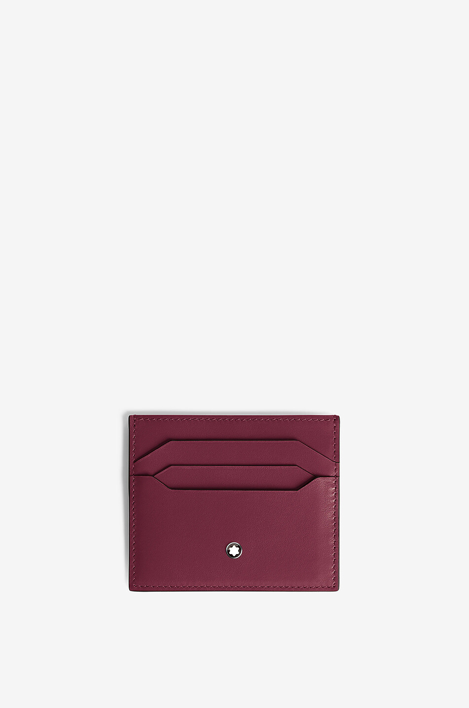 MONTBLANC Meisterstück 6cc Cassis smooth leather card case Men DARK RED 1