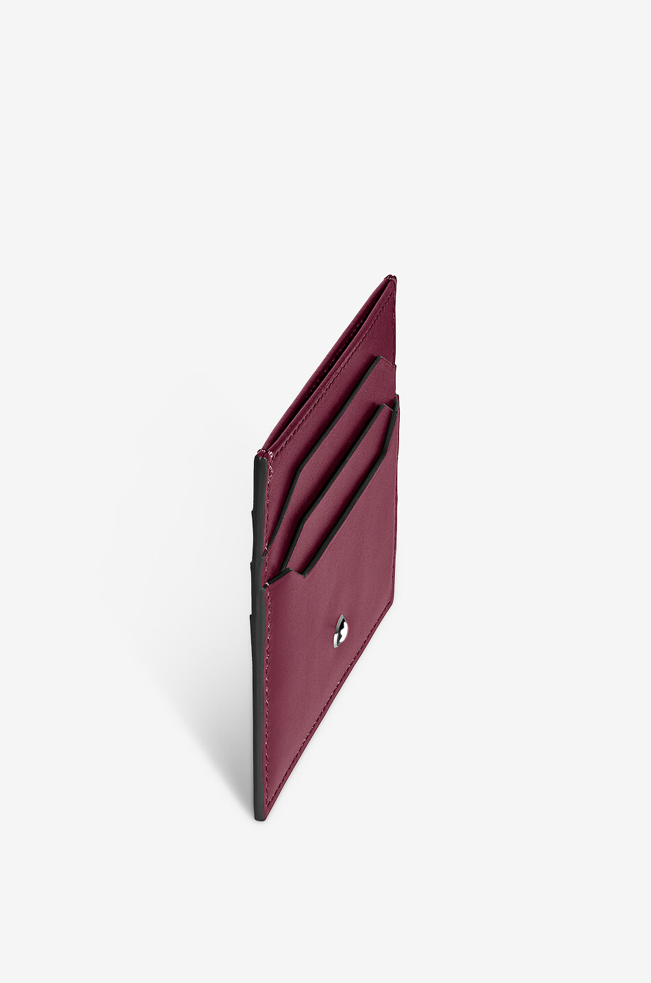 MONTBLANC Meisterstück 6cc Cassis smooth leather card case Men DARK RED 2