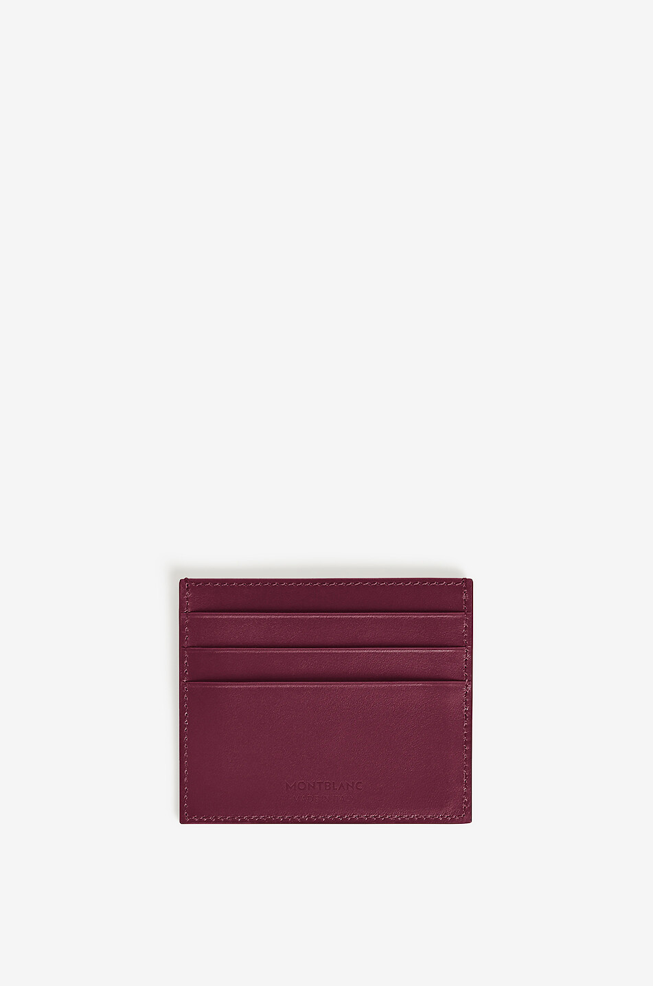 MONTBLANC Meisterstück 6cc Cassis smooth leather card case Men DARK RED 3