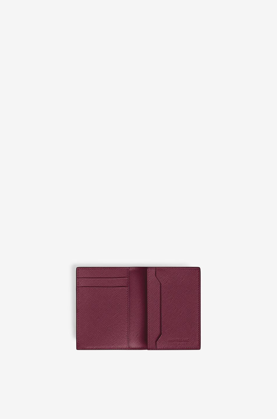 MONTBLANC Sartorial 4cc Cassis saffiano leather business card holder Men DARK RED 2