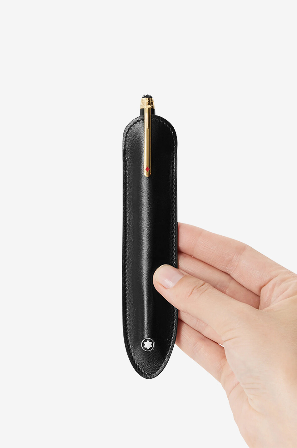 MONTBLANC Glattleder-Stiftehülle Meisterstück Herren SCHWARZ 2