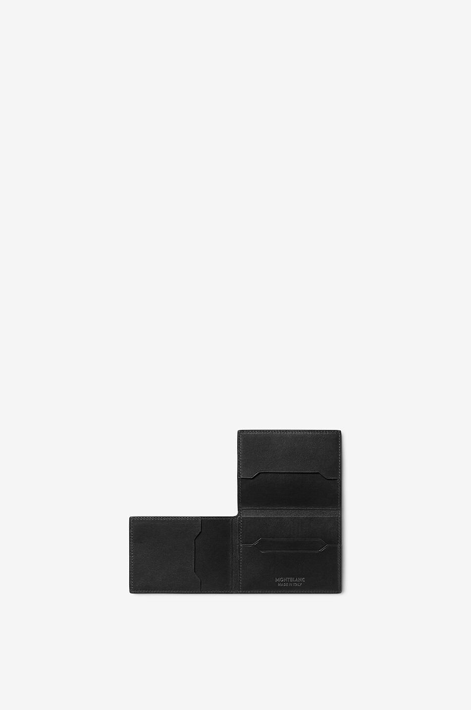 MONTBLANC Soft Trio 4cc Black smooth leather card case Men BLACK 2