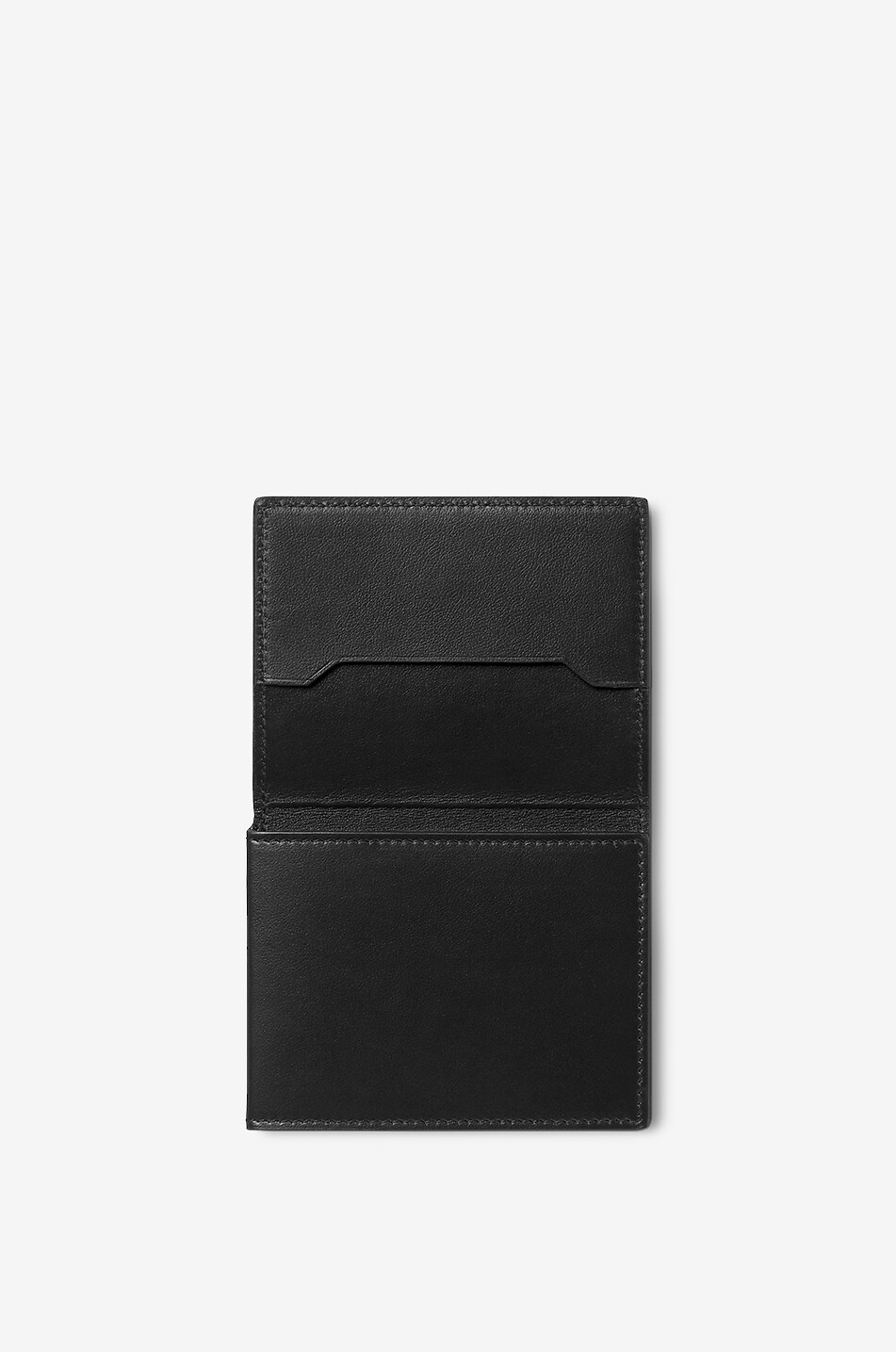 MONTBLANC Soft Trio 4cc Black smooth leather card case Men BLACK 3