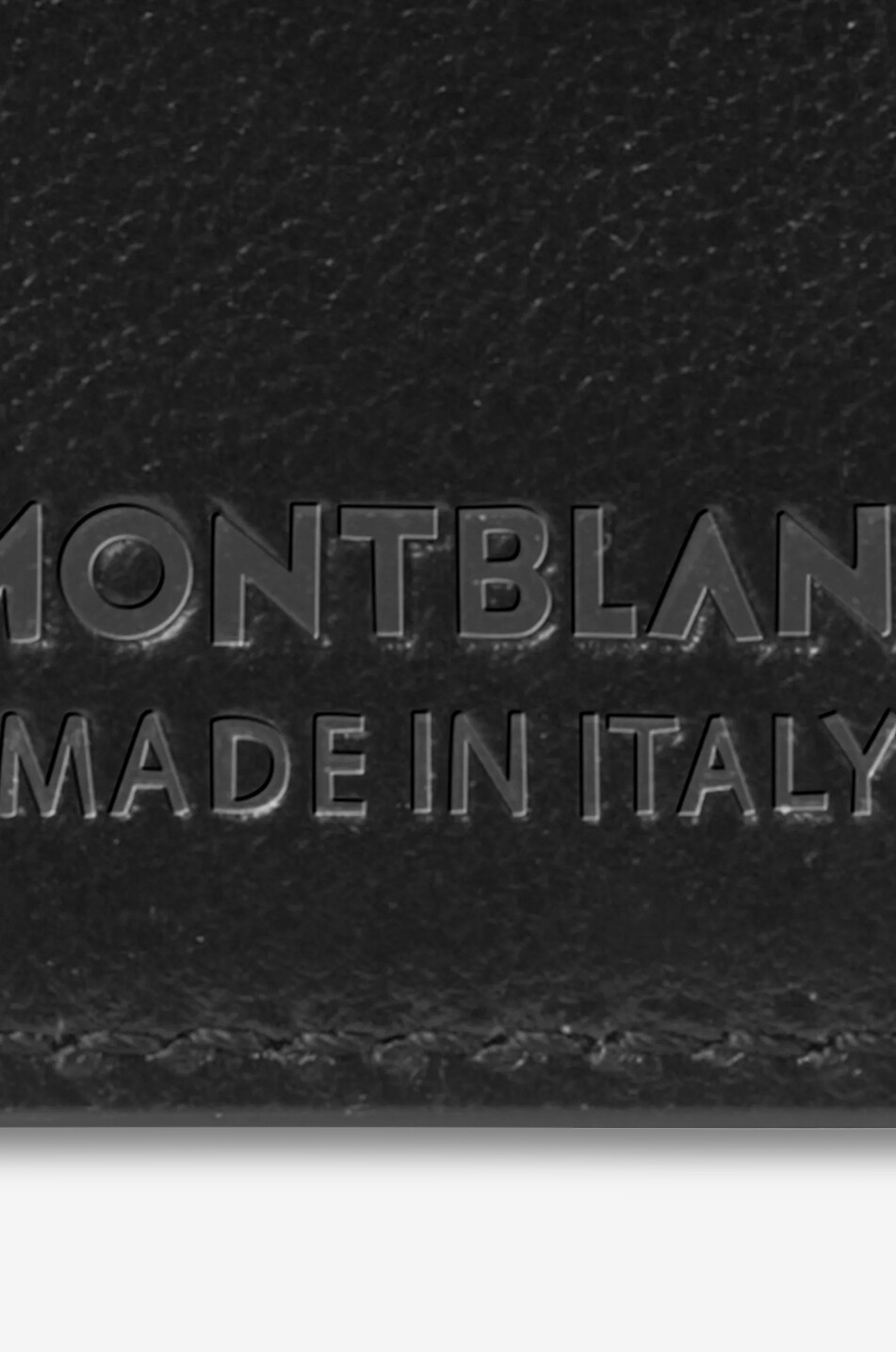 MONTBLANC Soft Trio 4cc Black smooth leather card case Men BLACK 6